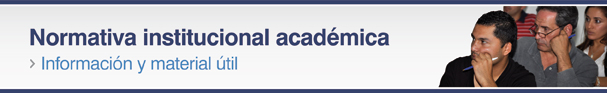 Normativa institucional académica